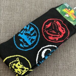 Power Rangers Crew Socks OS (shoe size 6-12) NEW